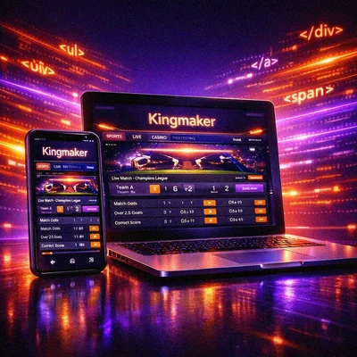 HTML5 optimized mobile betting interface
